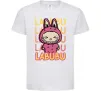 Дитяча футболка Cute Labubu Білий фото