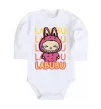 Дитячий бодік Cute Labubu Білий фото