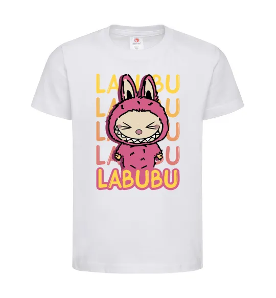 Дитяча футболка Cute Labubu Білий фото