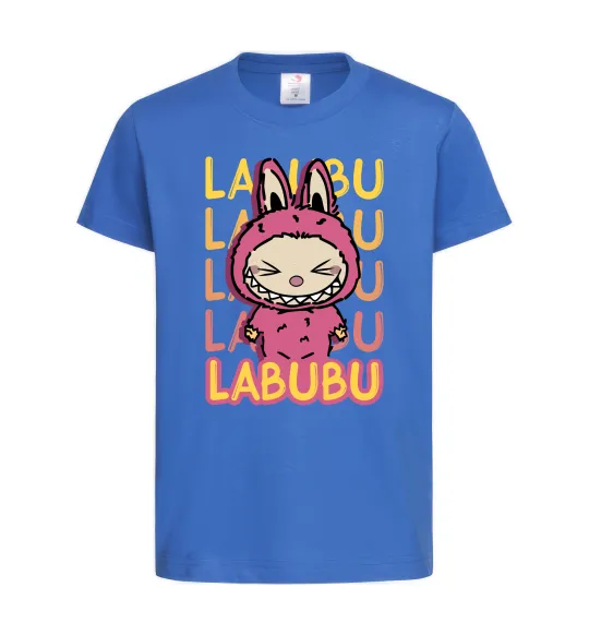 Дитяча футболка Cute Labubu Яскраво-синій фото