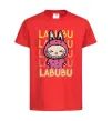 Дитяча футболка Cute Labubu Червоний фото