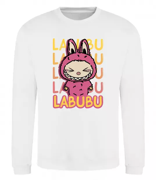 Свитшот Cute Labubu Белый фото