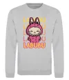 Свитшот Cute Labubu Серый меланж фото
