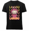 Мужская премиум футболка Cute Labubu Черный фото