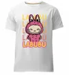 Мужская премиум футболка Cute Labubu Белый фото