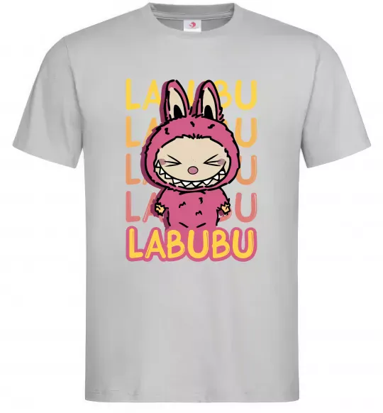Чоловіча футболка Cute Labubu Сірий фото
