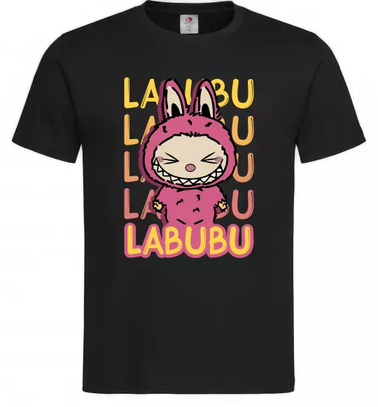 Чоловіча футболка Cute Labubu Чорний фото