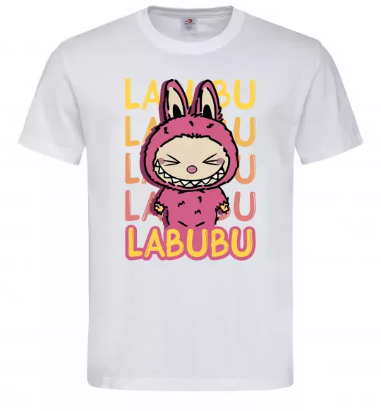 Чоловіча футболка Cute Labubu Білий фото
