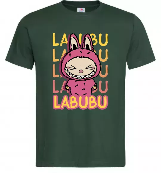 Чоловіча футболка Cute Labubu Темно-зелений фото