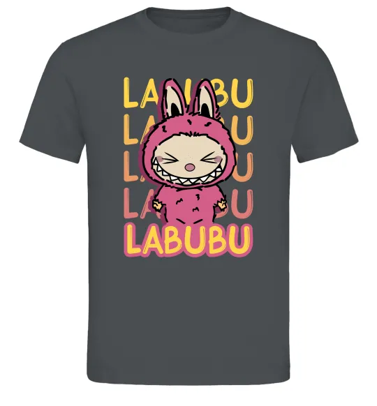 Чоловіча футболка Cute Labubu Графіт фото