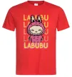 Чоловіча футболка Cute Labubu Червоний Чоловіча футболка Cute Labubu Червоний фото
