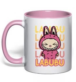 Чашка з кольоровою ручкою Cute Labubu