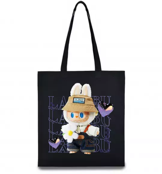 Эко-сумка Fashion Labubu Черный фото