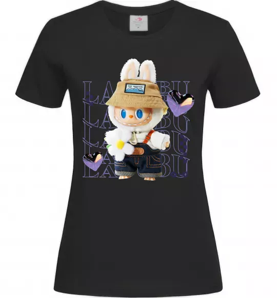 Женская футболка Fashion Labubu Черный фото