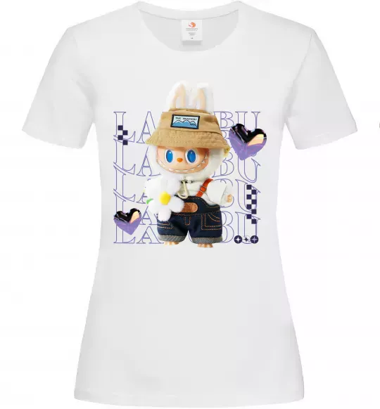 Женская футболка Fashion Labubu Белый фото