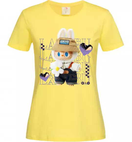 Женская футболка Fashion Labubu Лимонный фото