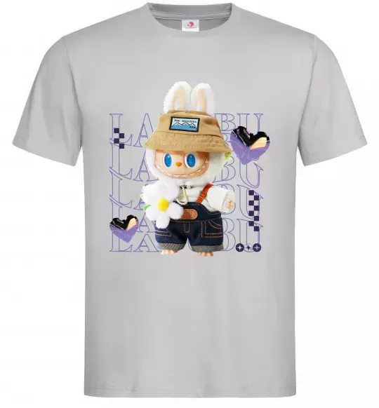 Мужская футболка Fashion Labubu Серый фото