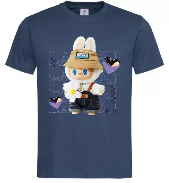 Мужская футболка Fashion Labubu Темно-синий фото