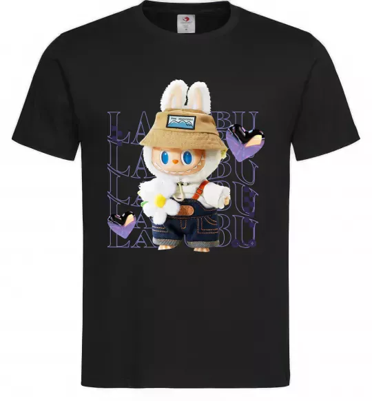 Мужская футболка Fashion Labubu Черный фото