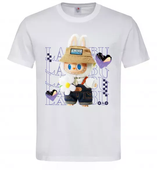 Мужская футболка Fashion Labubu Белый фото