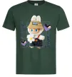 Мужская футболка Fashion Labubu Темно-зеленый фото
