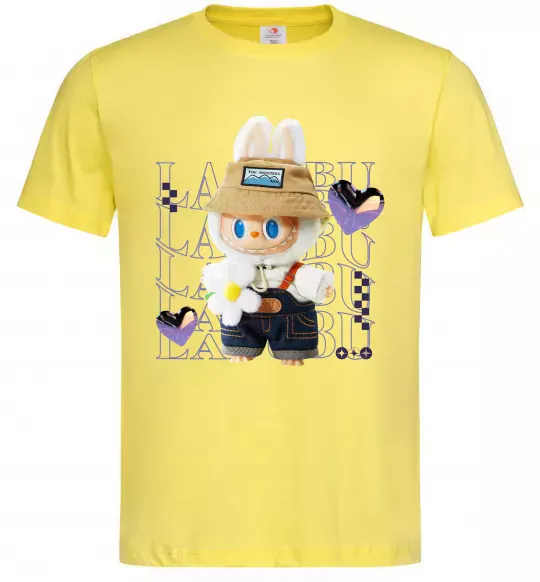Мужская футболка Fashion Labubu Лимонный фото