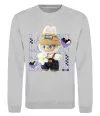 Свитшот Fashion Labubu Серый меланж Свитшот Fashion Labubu Серый меланж фото