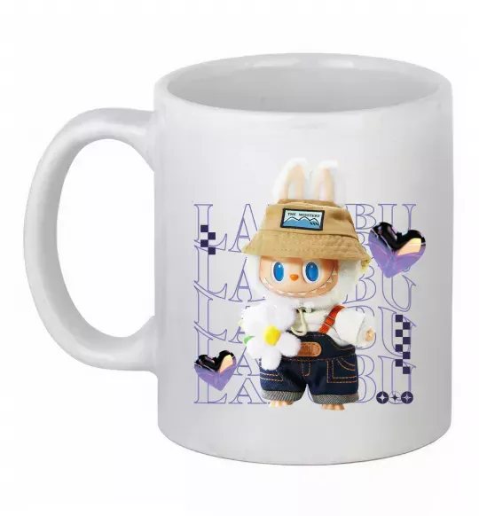 Чашка керамическая Fashion Labubu Белый фото