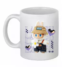 Чашка керамічна Fashion Labubu Білий фото
