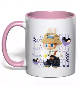 Чашка с цветной ручкой Labubu золотий напис Золото фото