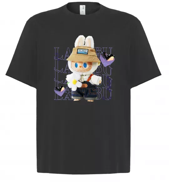 Футболка Оверсайз Fashion Labubu Черный фото