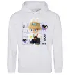 Мужская толстовка (худи) Fashion Labubu Серый меланж фото