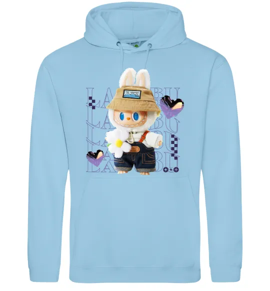 Чоловіча толстовка (худі) Fashion Labubu Блакитний фото