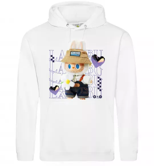 Женская толстовка (худи) Fashion Labubu Белый фото