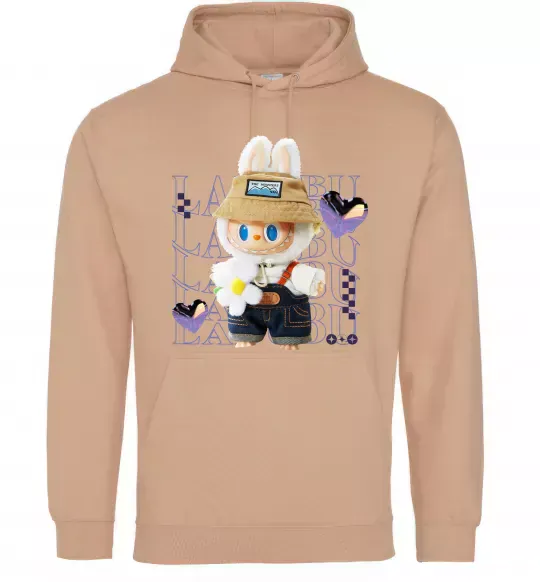 Женская толстовка (худи) Fashion Labubu Песочный фото