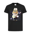 Дитяча футболка Fashion Labubu Чорний фото