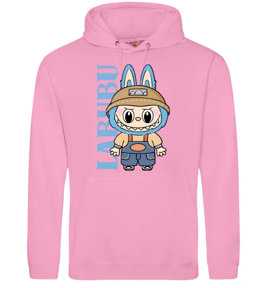 Мужская толстовка (худи) Labubu blue Розовый фото