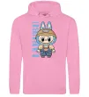Мужская толстовка (худи) Labubu blue Розовый фото
