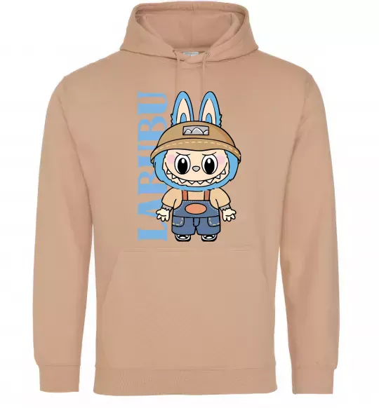 Жіноча толстовка (худі) Labubu blue Пісочний фото