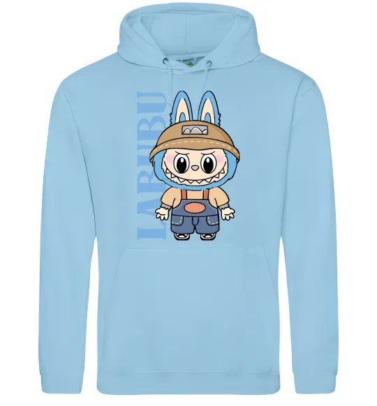 Жіноча толстовка (худі) Labubu blue Блакитний фото