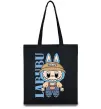 Еко-сумка Labubu blue Чорний фото