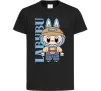 Детская футболка Labubu blue Черный фото