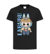Дитяча футболка Labubu blue Чорний фото