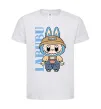 Дитяча футболка Labubu blue Білий фото