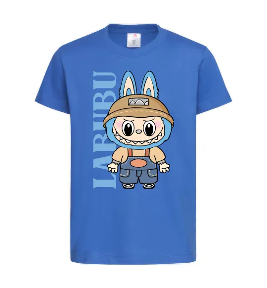 Дитяча футболка Labubu blue Яскраво-синій фото
