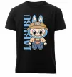 Чоловіча преміум футболка Labubu blue Чорний фото