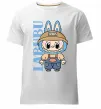 Чоловіча преміум футболка Labubu blue Білий фото