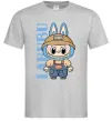 Чоловіча футболка Labubu blue Сірий фото