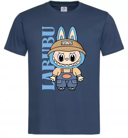 Чоловіча футболка Labubu blue Темно-синій фото