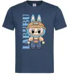 Чоловіча футболка Labubu blue Темно-синій фото